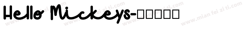 Hello Mickeys字体转换